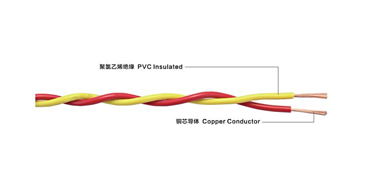 RVS型系列铜芯聚氯乙烯绝缘绞型连接用软电线